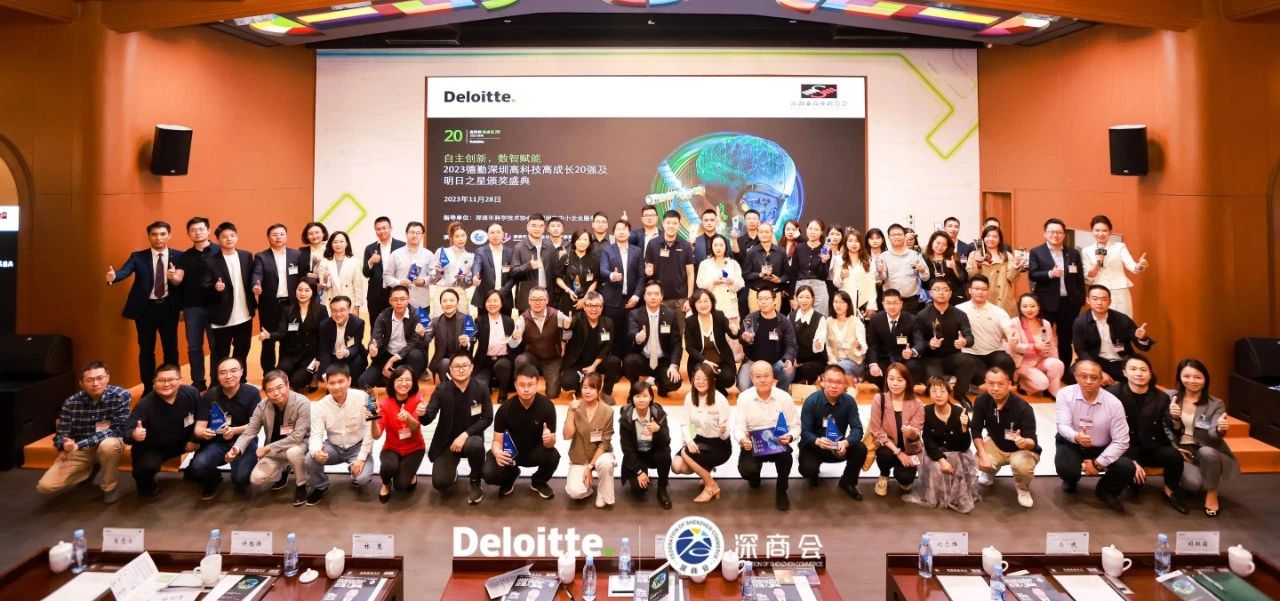 喜报丨KY.COM开云,三维入选2023德勤深圳明日之星榜单