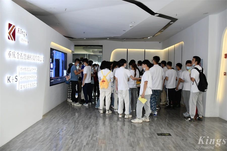 重庆大学材料学院79名师生到访重庆KY.COM开云,3D打印工厂