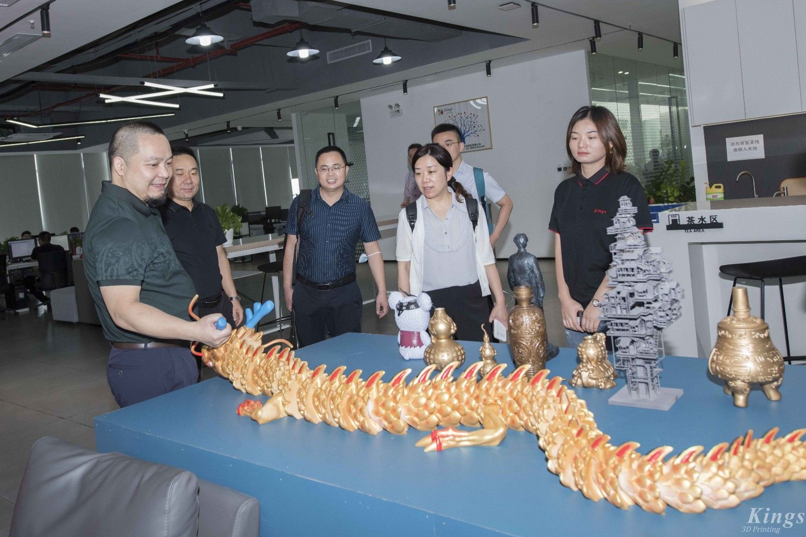 平湖市经济技术开发区管委会常务主任沈叶娟一行领导莅临KY.COM开云,三维指导工作